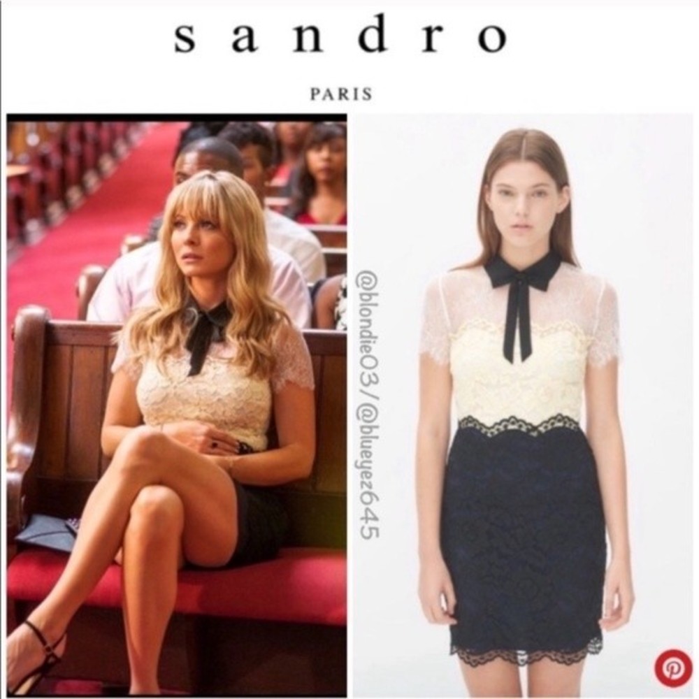 Sandro “Rozen” collared lace dress 2 (US M)